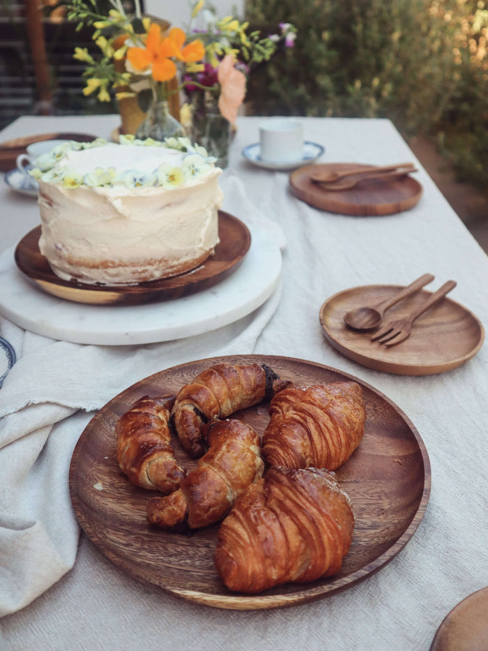 wooden handmade plates