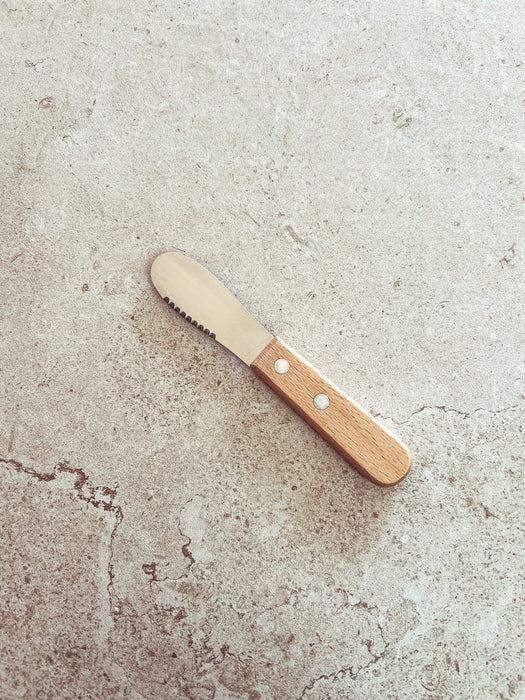 Wooden Handle Cheese Knife