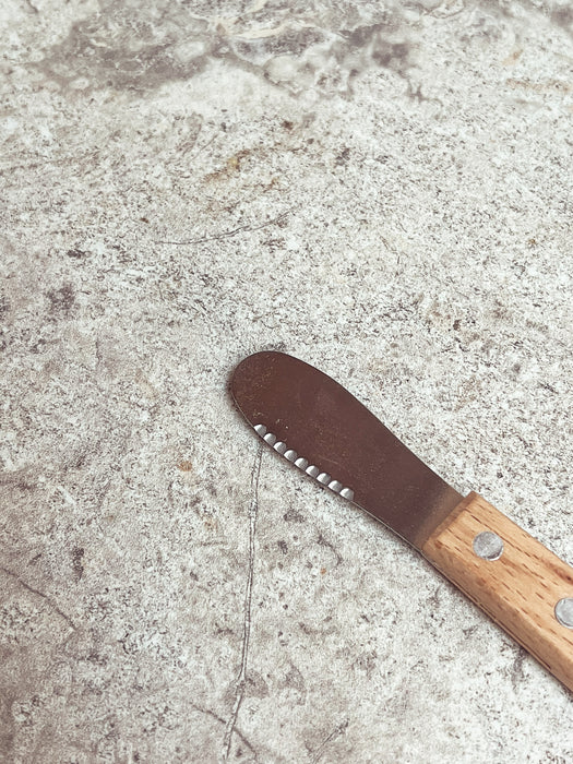 Wooden Handle Cheese Knife