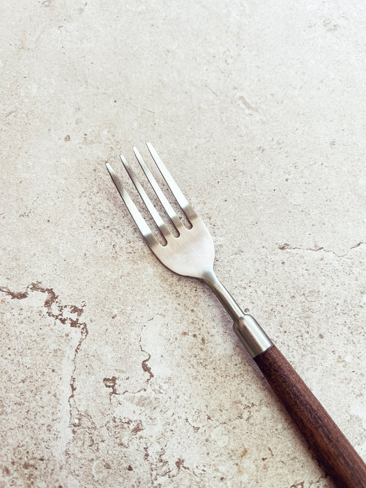 Stainless Steel Wooden Fork