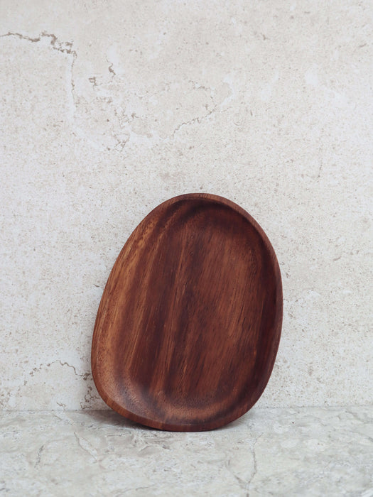 small wooden serving plate acacia wood