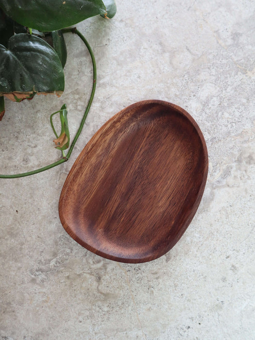 small wooden serving plate acacia wood