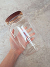 pantry wood & glass jars nz food glass containers